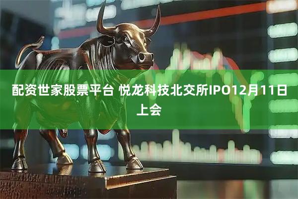 配资世家股票平台 悦龙科技北交所IPO12月11日上会